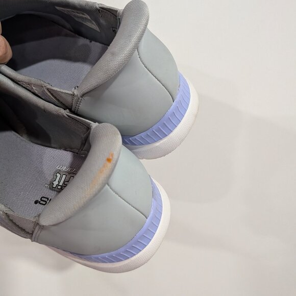 Skechers Hands Free Swift Fit Memory Foam Sneakers Grey Mauve Size 9 - Picture 5 of 6